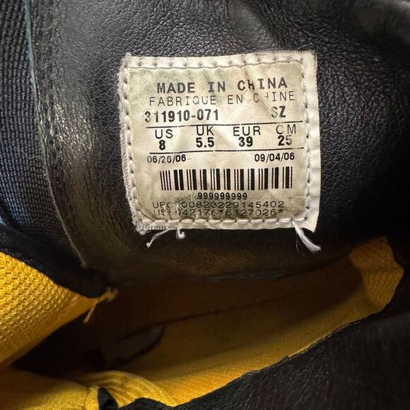 Y2K Nike ACG Women’s Combat Hiking Black And Yellow Boots Size 8 Outdoor Durable - Picture 5 of 10